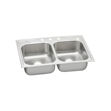 Dayton Premium Stainless Steel Double Bowl Top Mount Sink